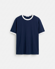 White rings ringer tee