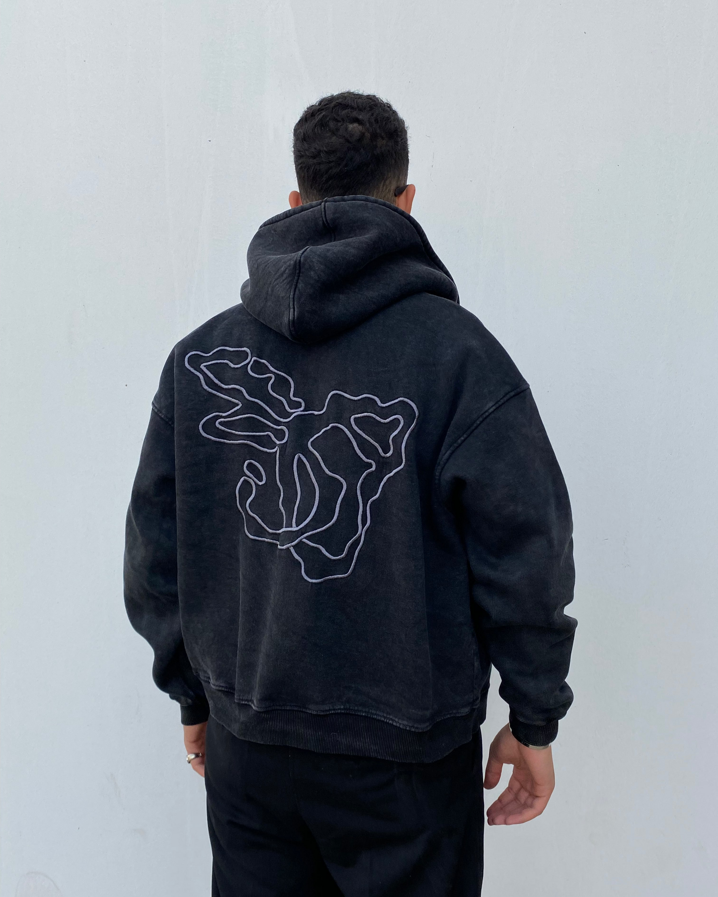 Zip-Hoodie Stone Grey