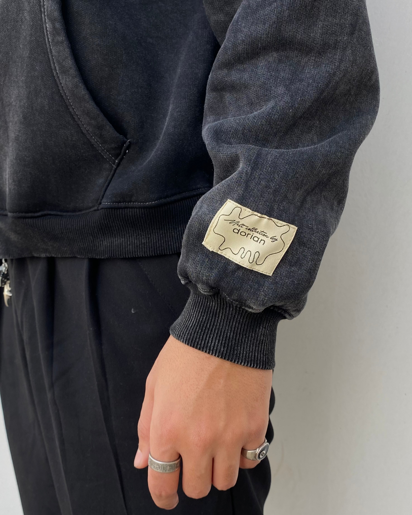 Zip-Hoodie Stone Grey