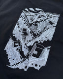 Black Graphic Embroidered Street Tee