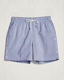 Dorian Seersucker Swim Shorts – Blue Stripe