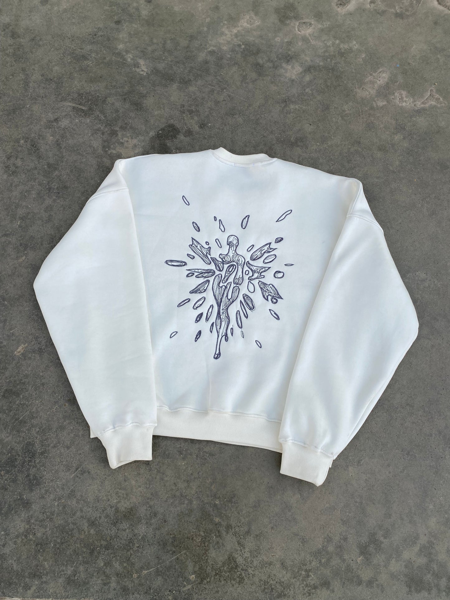 Crewneck sweater off-white