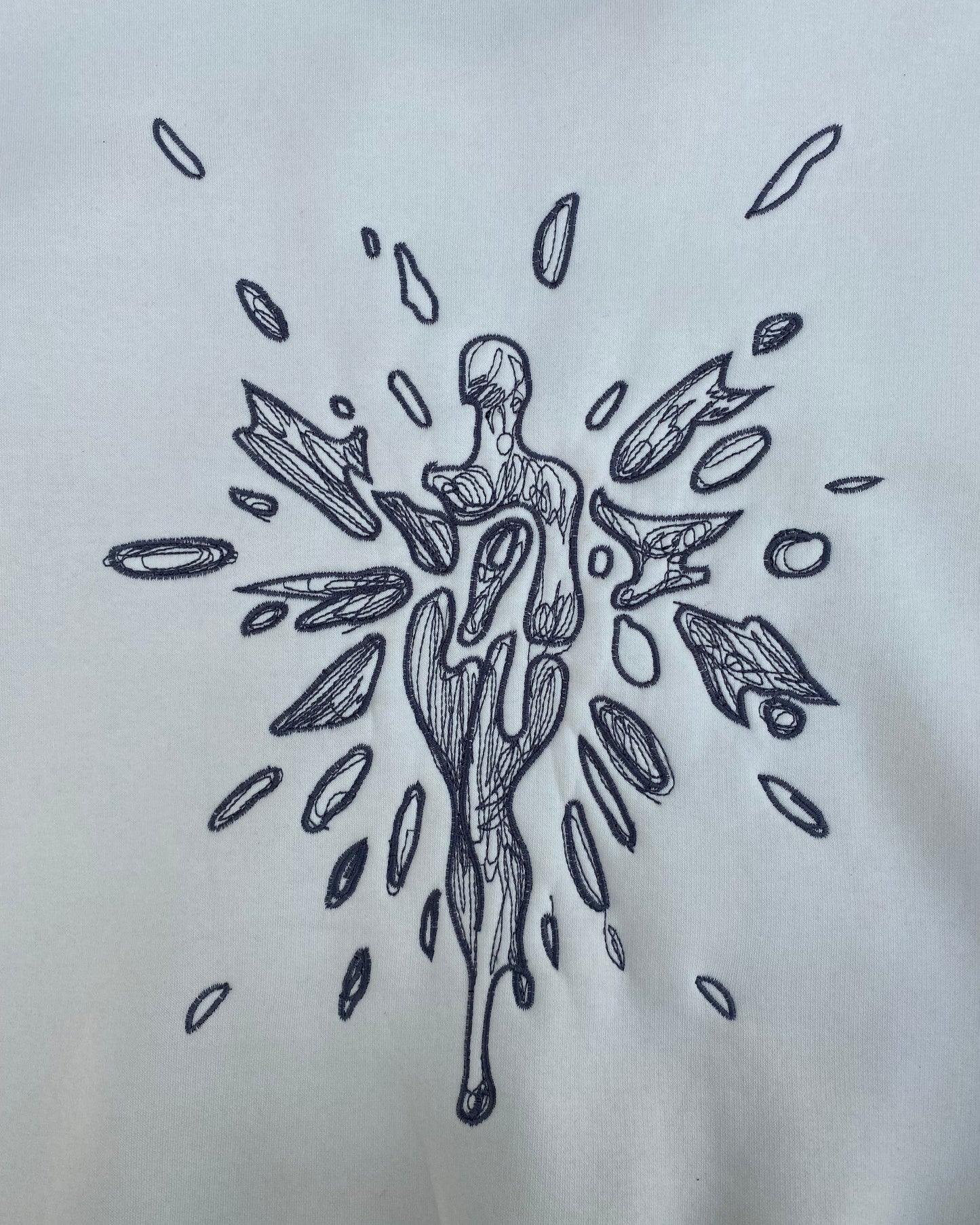 Crewneck sweater off-white